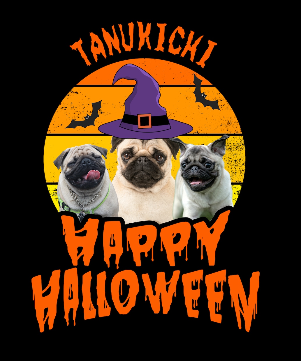 秋得 写真3枚ハロウィンTシャツ製作→納品します 【10月15日までの特価】写真3枚名前を入りTシャツ送ります イメージ2