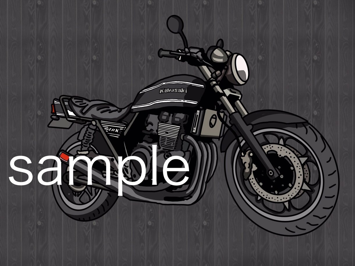 商用可☆アイコンなどに！バイクをイラストに変えます バイク・ロゴイラスト♪ツイッターYouTubeインスタに♪ イメージ3