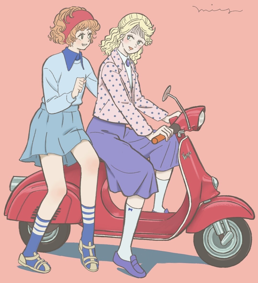 可愛いイラスト制作します レトロな絵柄でアニメーションからアイコン、グッズ用まで イメージ4