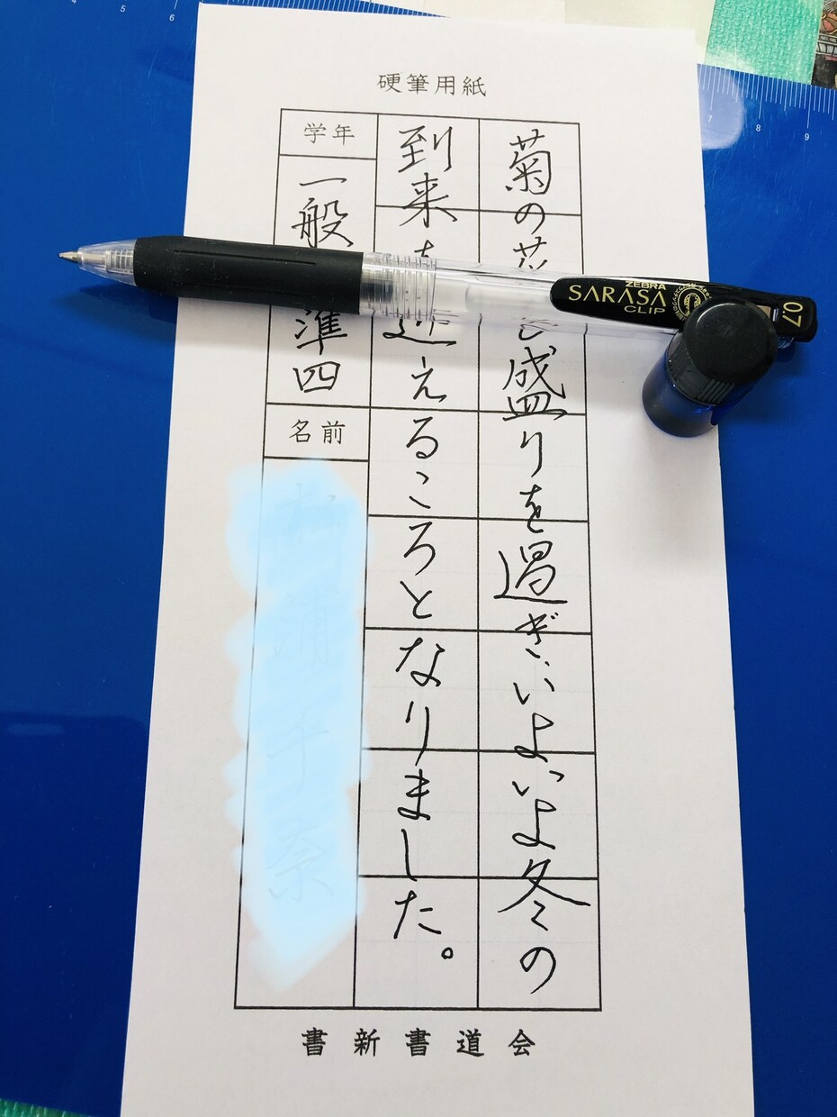 お習字のお手本を作成します 気　推　拿　を　込めて　毛筆　硬筆 イメージ2