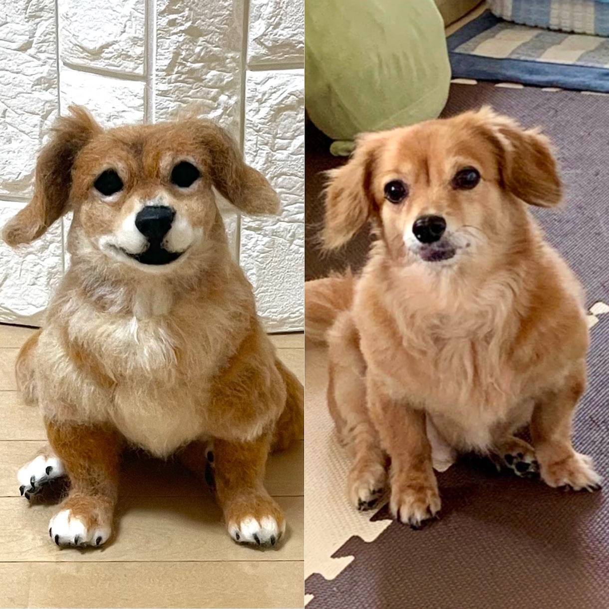 うちの子ワンちゃんお作りします 羊毛フェルトオーダーで愛犬をずっとそばに イメージ4