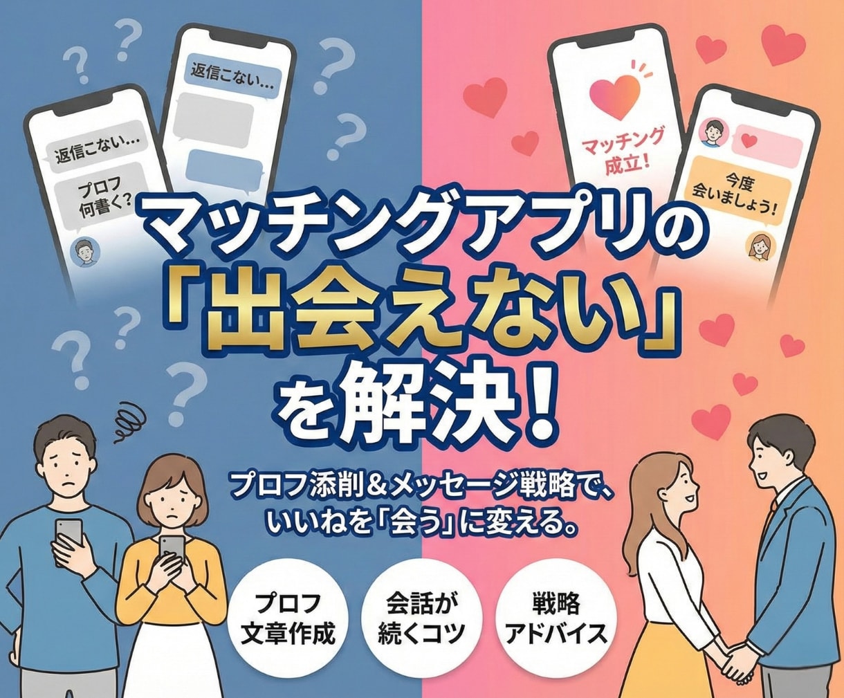 マッチ率UP！選ばれるプロフ,戦略を制作します 「いいね」を「出会い」に変える。経験からの文章,写真の魔法。 イメージ4