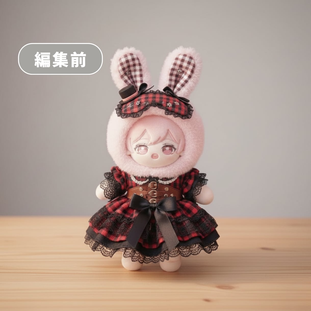 推し活ぬいぐるみ差し替え・編集【3枚】対応します ぬい服・カードケース用画像を自然に差し替えます イメージ2