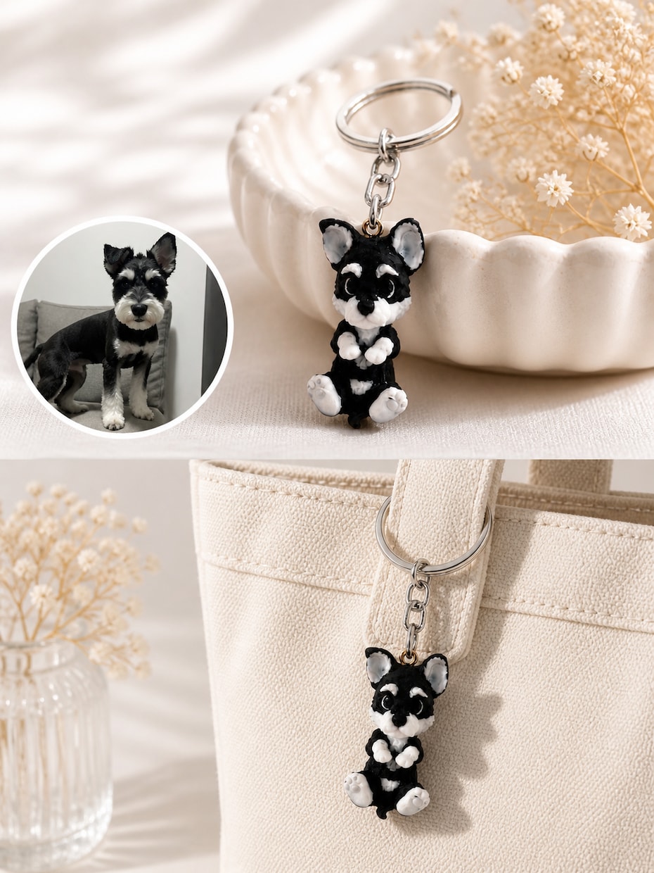 写真1枚から作れる愛犬キーホルダーを作成します 絶対後悔させません。世界に一つだけの愛犬キーホルダー イメージ3