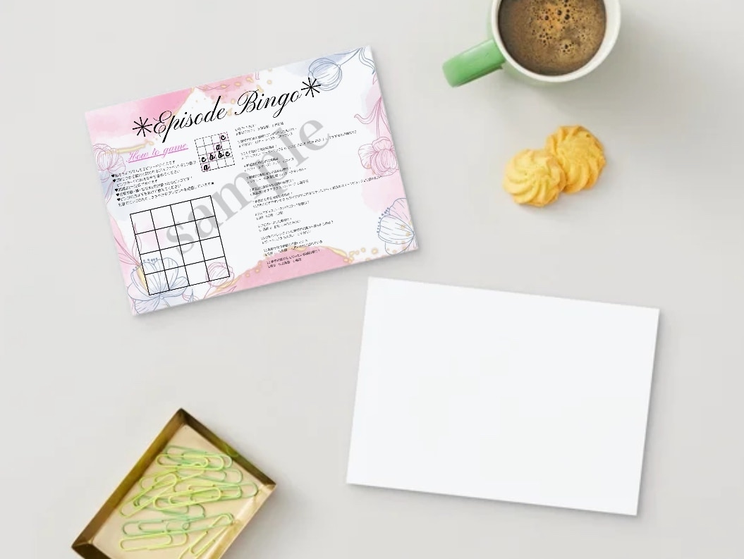 エピソードビンゴカードを販売しています 結婚式披露宴や2次会で盛り上がるオリジナルビンゴ！ イメージ2