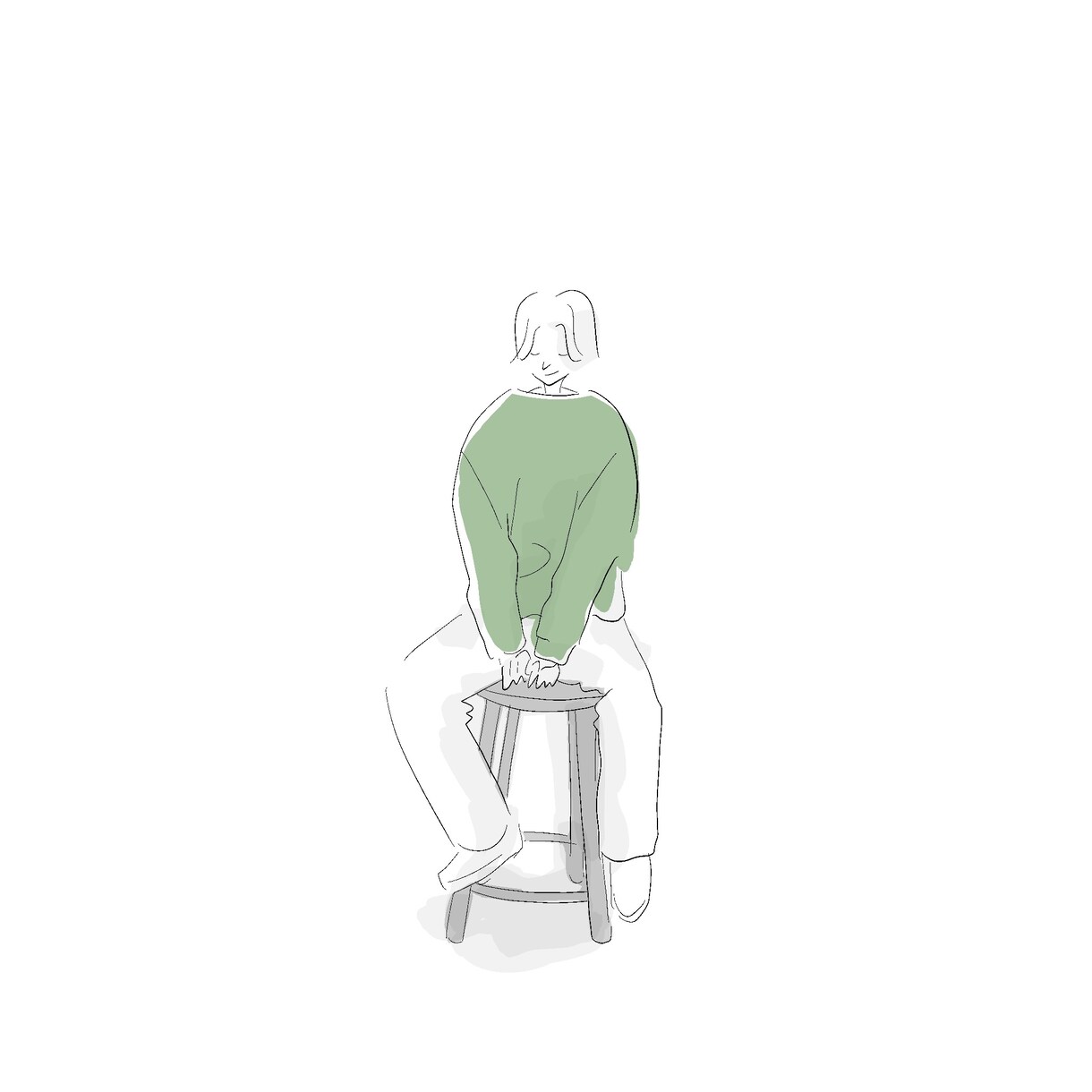 差し色のワンカラーがゆるかわいいイラスト描きます あなたのご希望に沿った内容で対応します◎ イメージ8