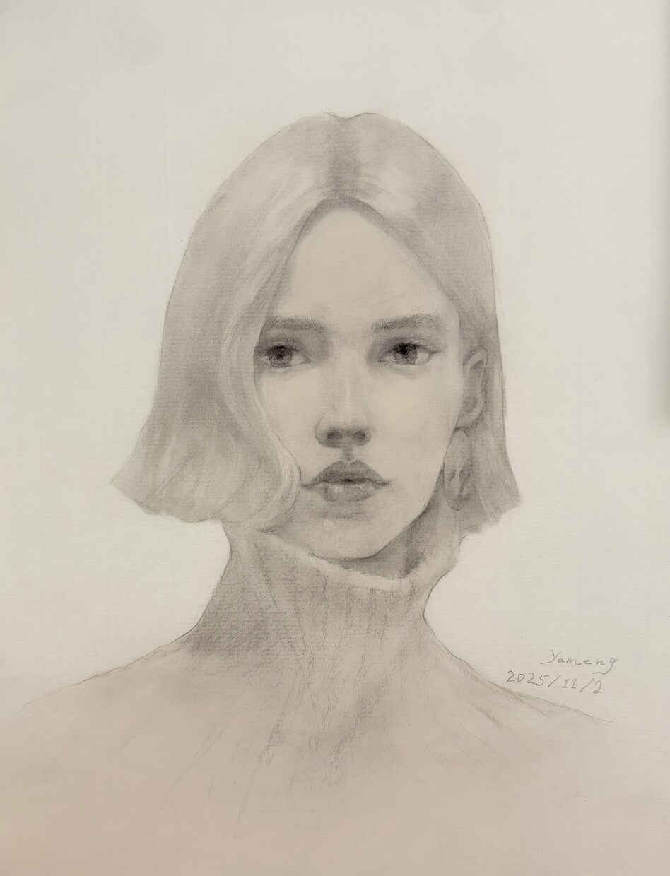 静かな雰囲気の人物イラストを描きます 静けさや余白を大切にした、アート寄りの人物表現です イメージ4