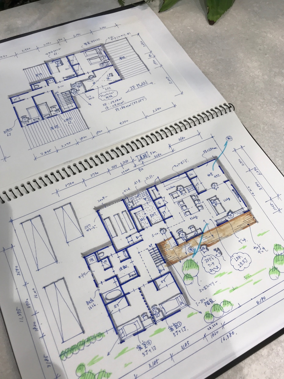 一級建築士が戸建住宅の手描きプランを提案作成します やさしい手書きスケッチで間取りとコンセプトをご提案！ イメージ9