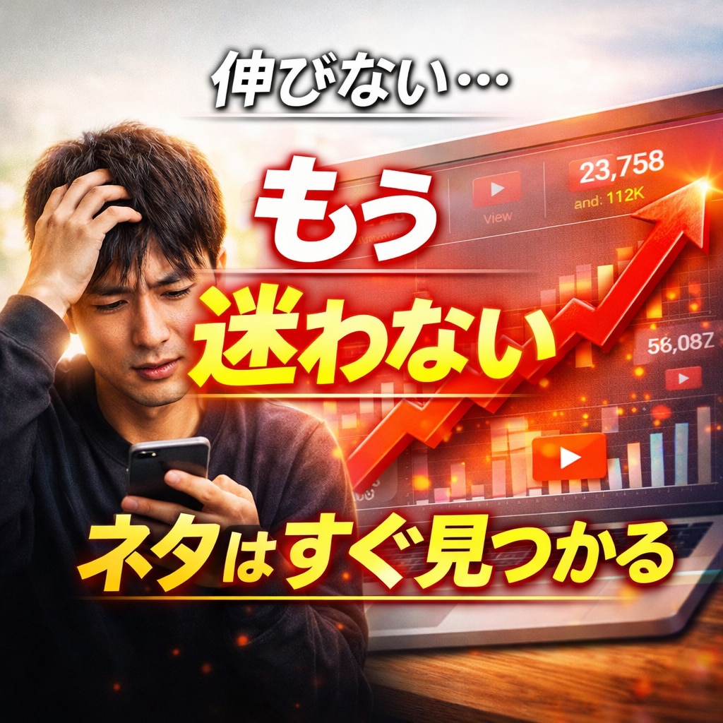 初心者でも“伸びる動画ネタ”が見つかります 「なんとなく投稿」から卒業しませんか？ イメージ1