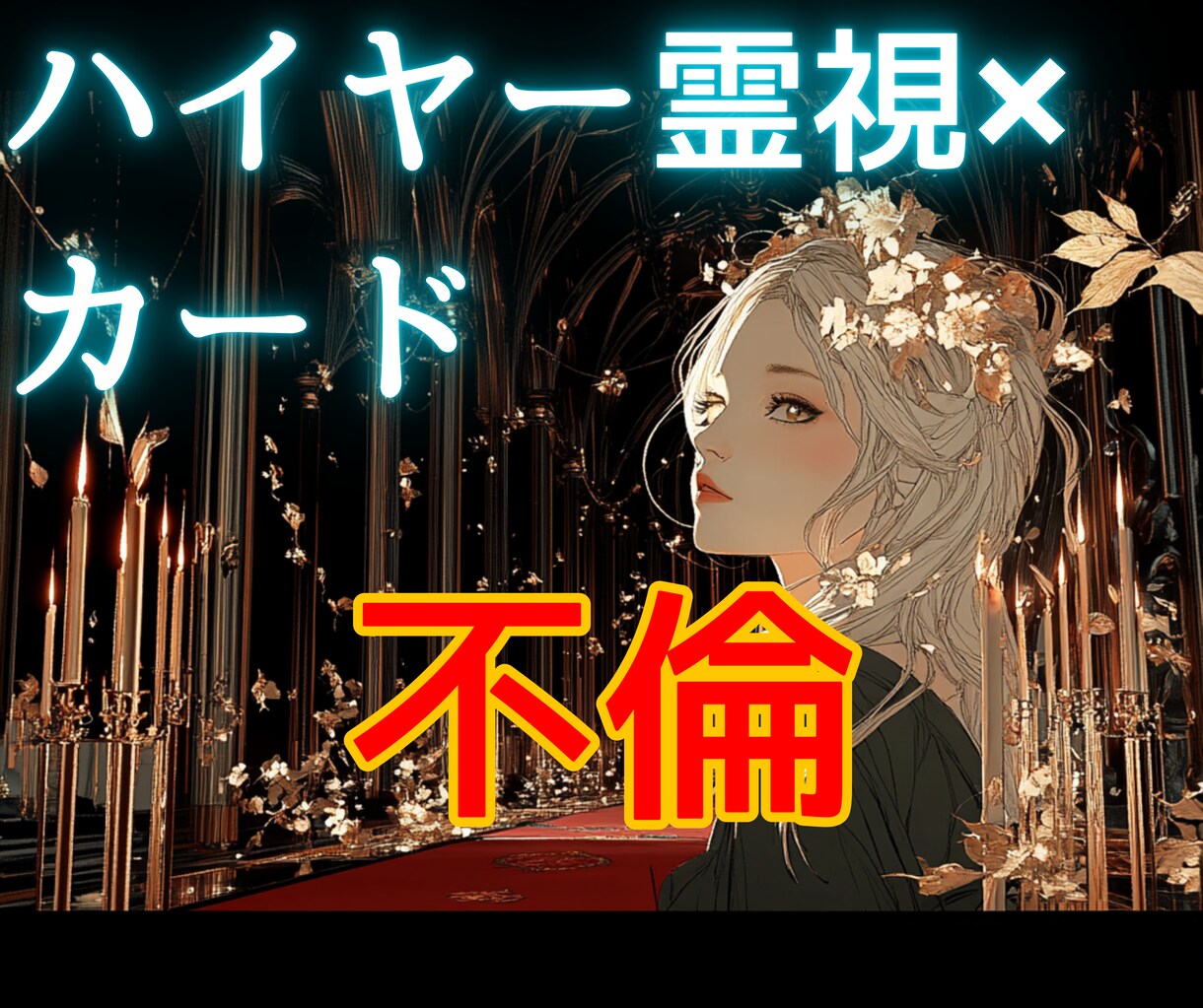 霊視×カード│彼の本音この恋の結末をお伝えします 不倫│彼の本音と恋の行方を霊視×カードの細密鑑定書でお送り！ イメージ1