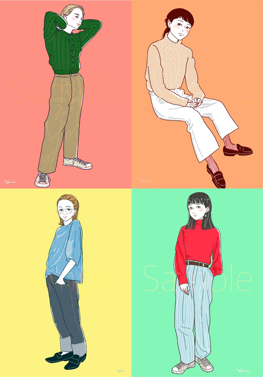 お写真を元におしゃれなニュアンス似顔絵描きます SNS、ブログ、プレゼント、名刺など用途はたくさん！ イメージ2