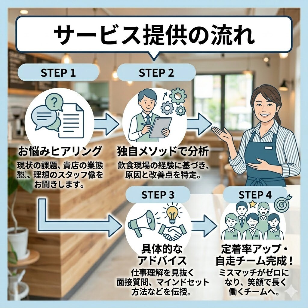 優秀なバイトを採用する極意教えます 「定着率アップ!ミスマッチをなくす、店長直伝の面接手法」 イメージ3