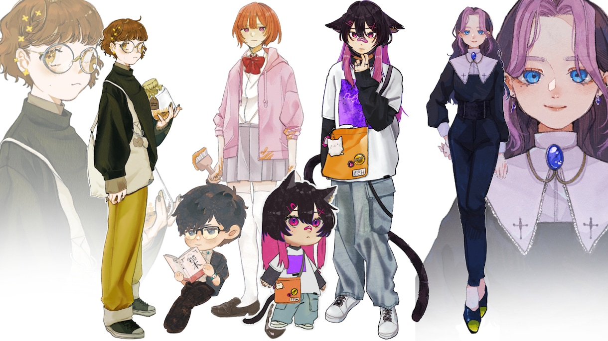 商用利用◎/短期納品◎/イラストをお描きします あなたの活動を彩り、手触りと温度をイラストで魅せる イメージ6
