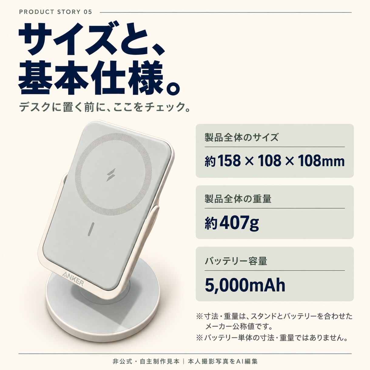 EC向け商品紹介画像5枚と説明文・FAQを作ります 商品写真から、紹介素材をひとまとめに イメージ5