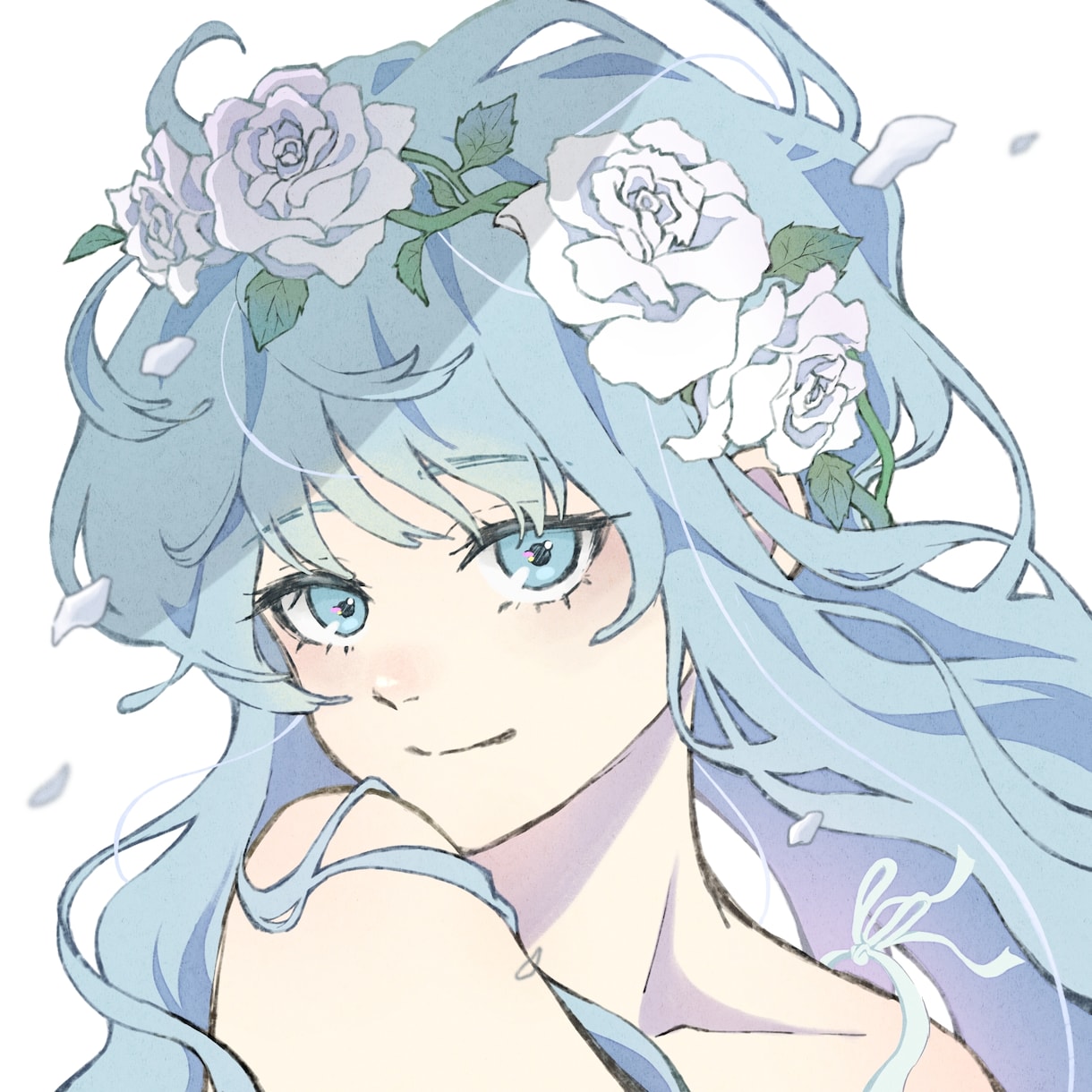 淡くて柔らかな雰囲気のあるイラストを描きます 女の子の髪とお花やフリルを描くのが大好きです！ イメージ2