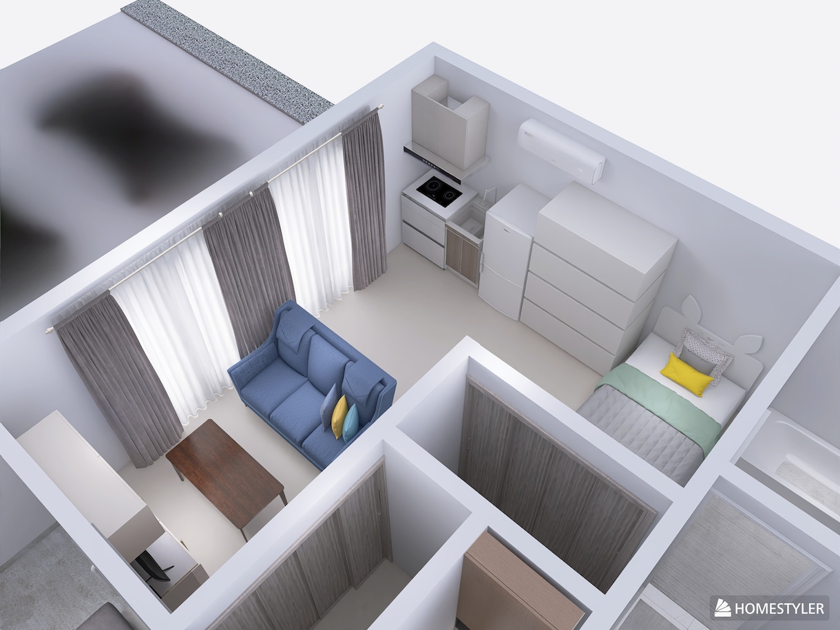 20枚まで変更無料！住宅の3Dパースを制作します 家具の位置変更、カラー変更等による比較検討をしたい方へ イメージ4