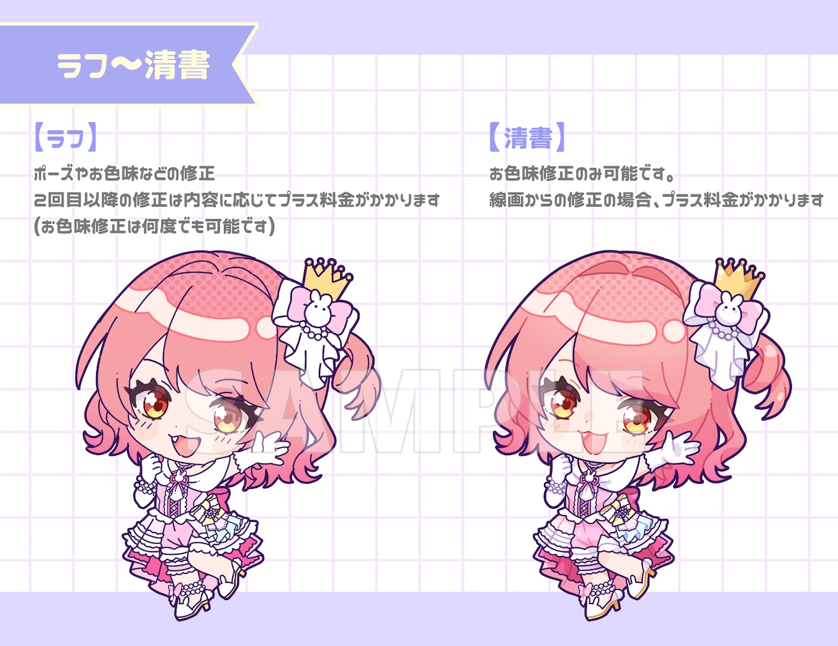 もちぷにっ！とかわいいミニキャラ描きます 企業実績あり◎動画内イラスト、グッズなんでも対応いたします！ イメージ4
