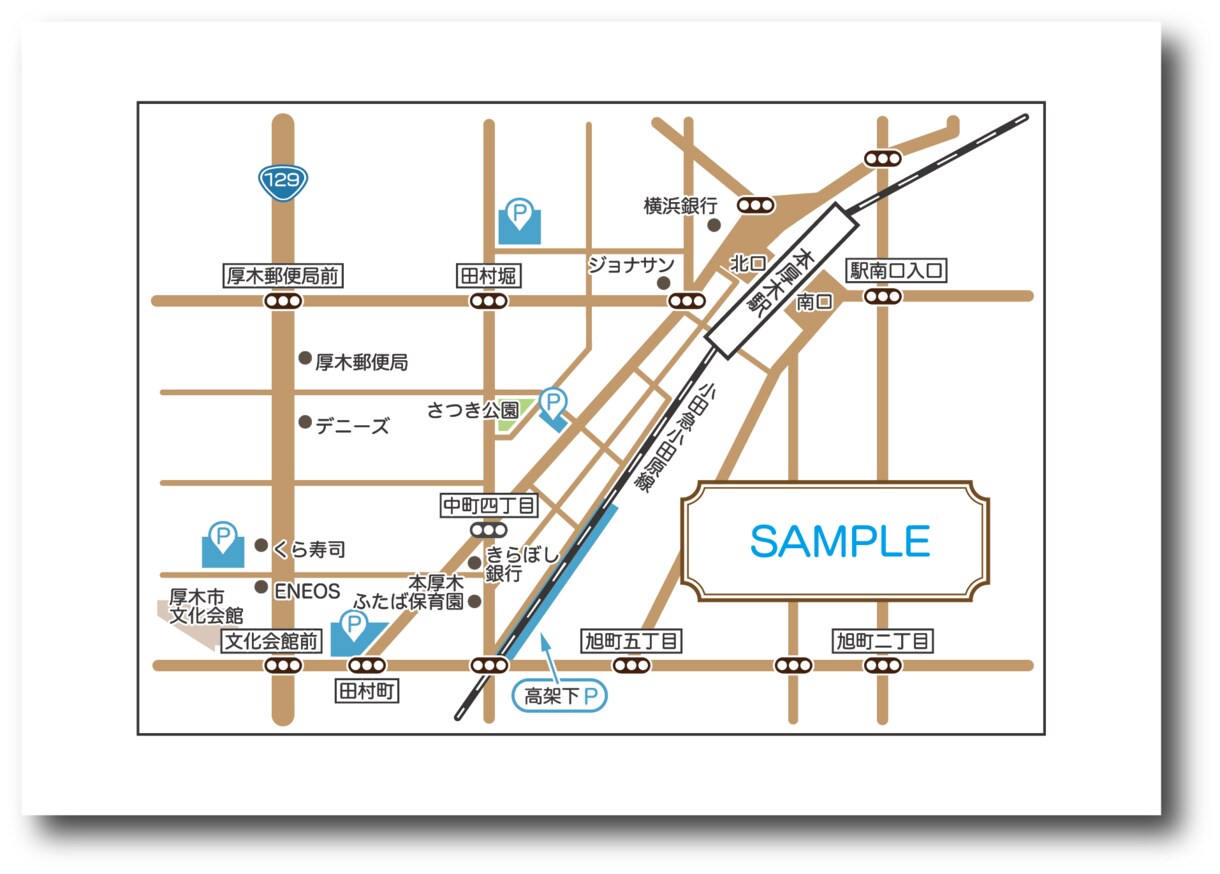 きれいで見やすい地図作成します 女性デザイナーならではの地図を作成します イメージ6