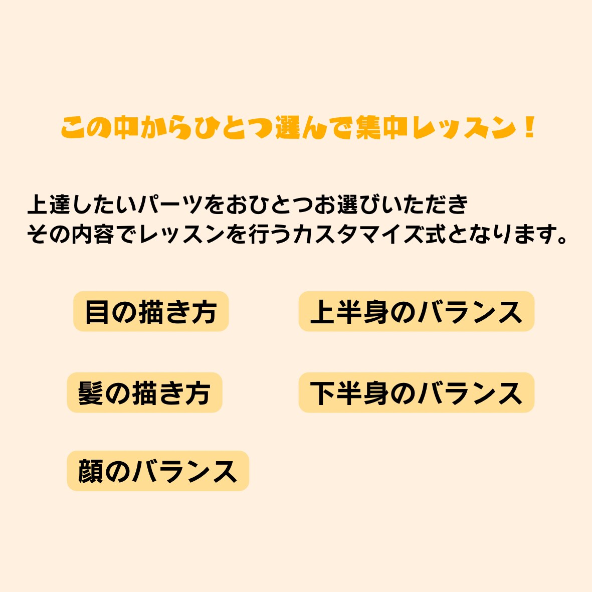 人物イラストのポイント集中講座を開校します 苦手な部分を集中レッスン！小学生～大人まで◎ イメージ3