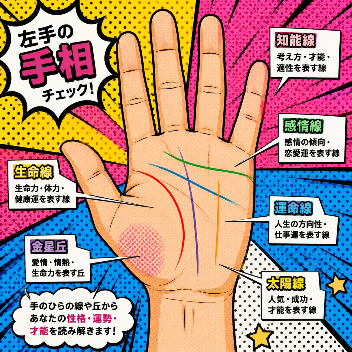 手相から見える事実を根拠付きで鑑定します 自分の強みや適職を知りたいあなたへ イメージ1