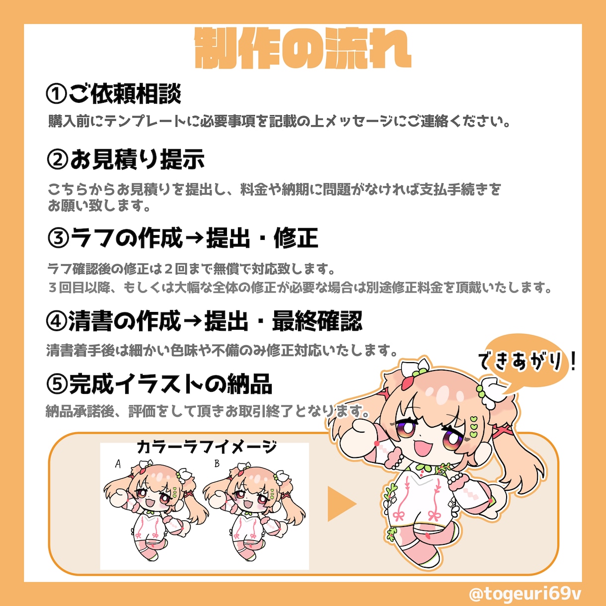 ゆるっと可愛いミニキャライラスト制作します 最短３日納品、商用利用可！配信・動画・グッズなどにおすすめ！ イメージ3