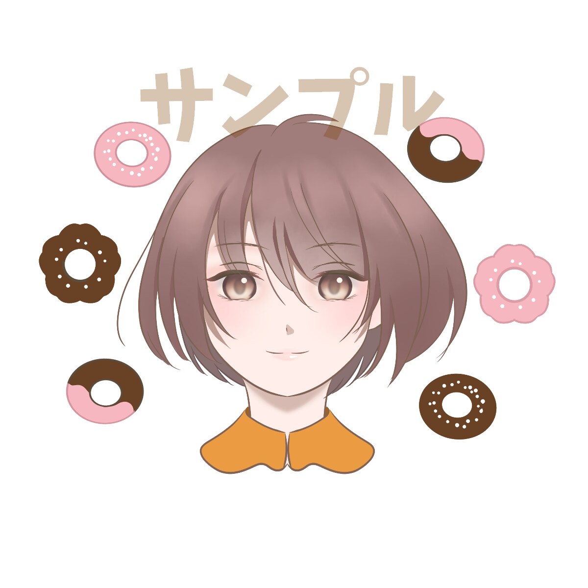 半額中★あなたの大好きと一緒にアイコンお描きします 商用◎雰囲気をふんわり似せた優しいアイコンいかがですか！ イメージ1