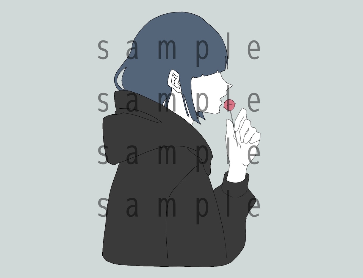 理想のシンプルでおしゃれなイラストを描きます 【アイコン・ペア画・プレゼント等用途多様】 イメージ7