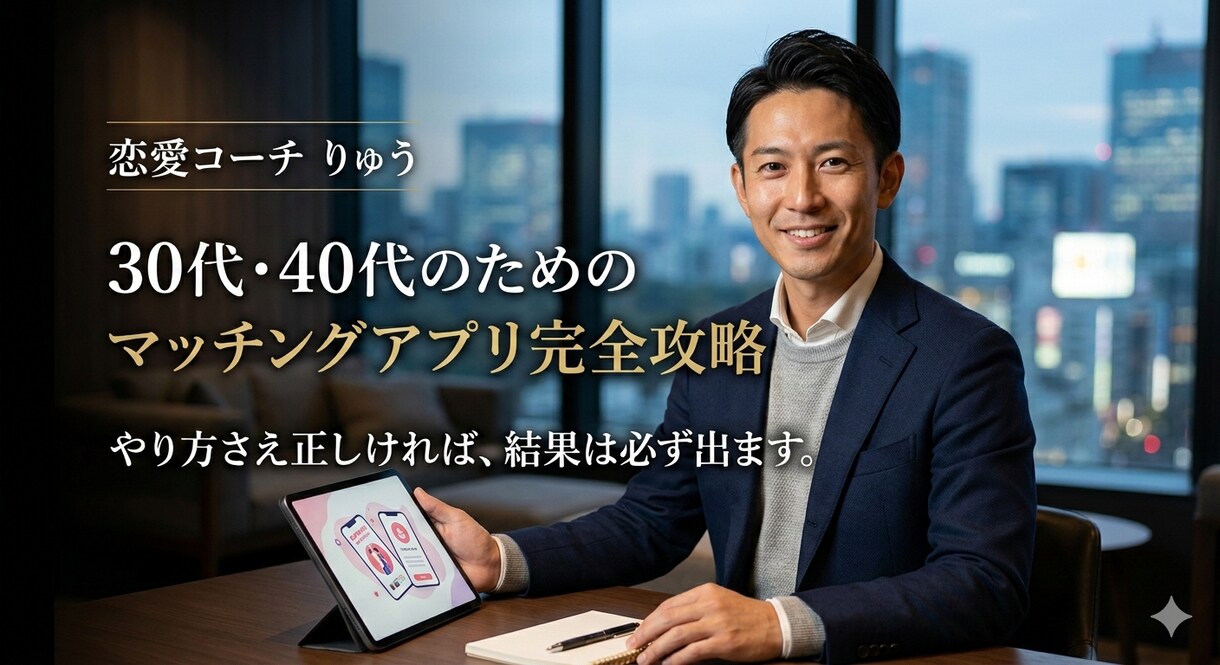 女性心理のプロがマッチングアプリの悩みを整理します マチアプ1週間で200マッチした全技術をお伝えします イメージ1