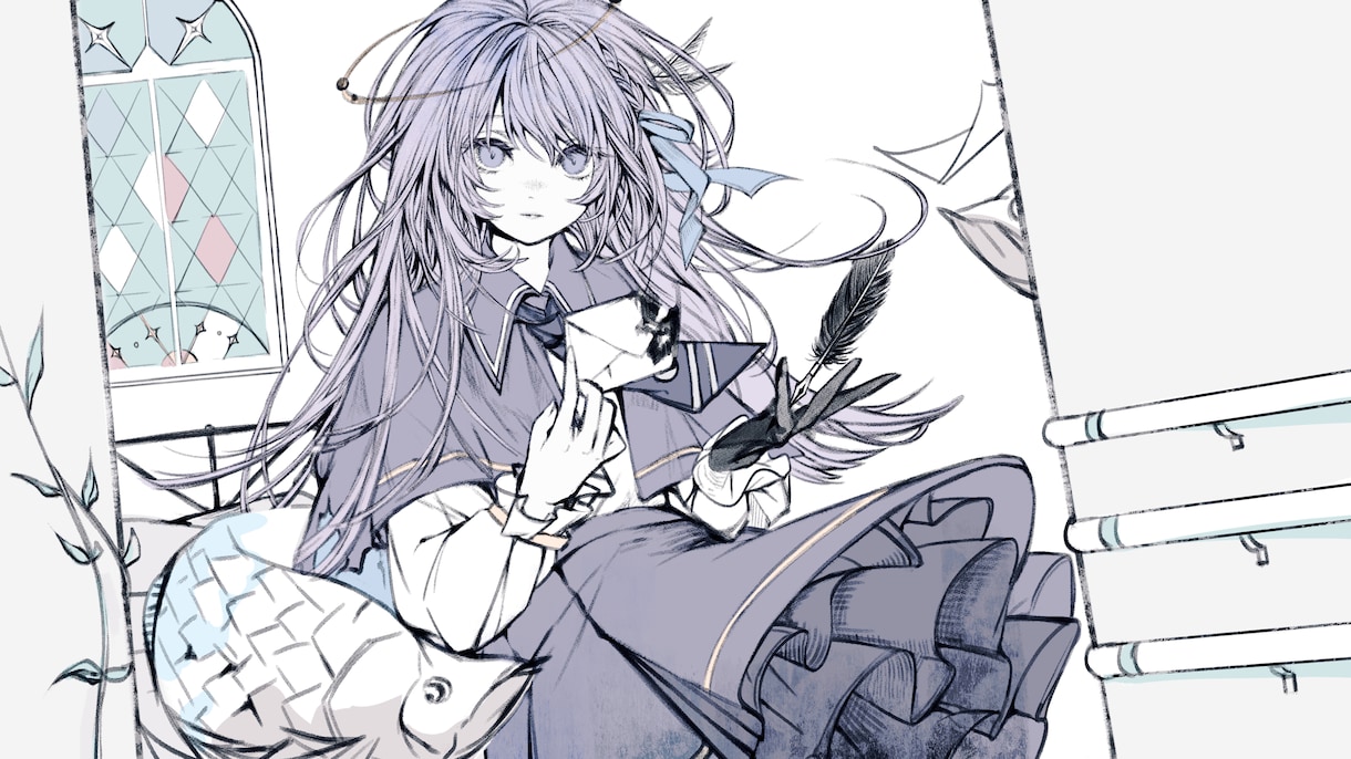 キャラが引き立つ！MVイラストを制作します 企業経験有のイラストレーターが繊細な絵でお手伝いします イメージ7