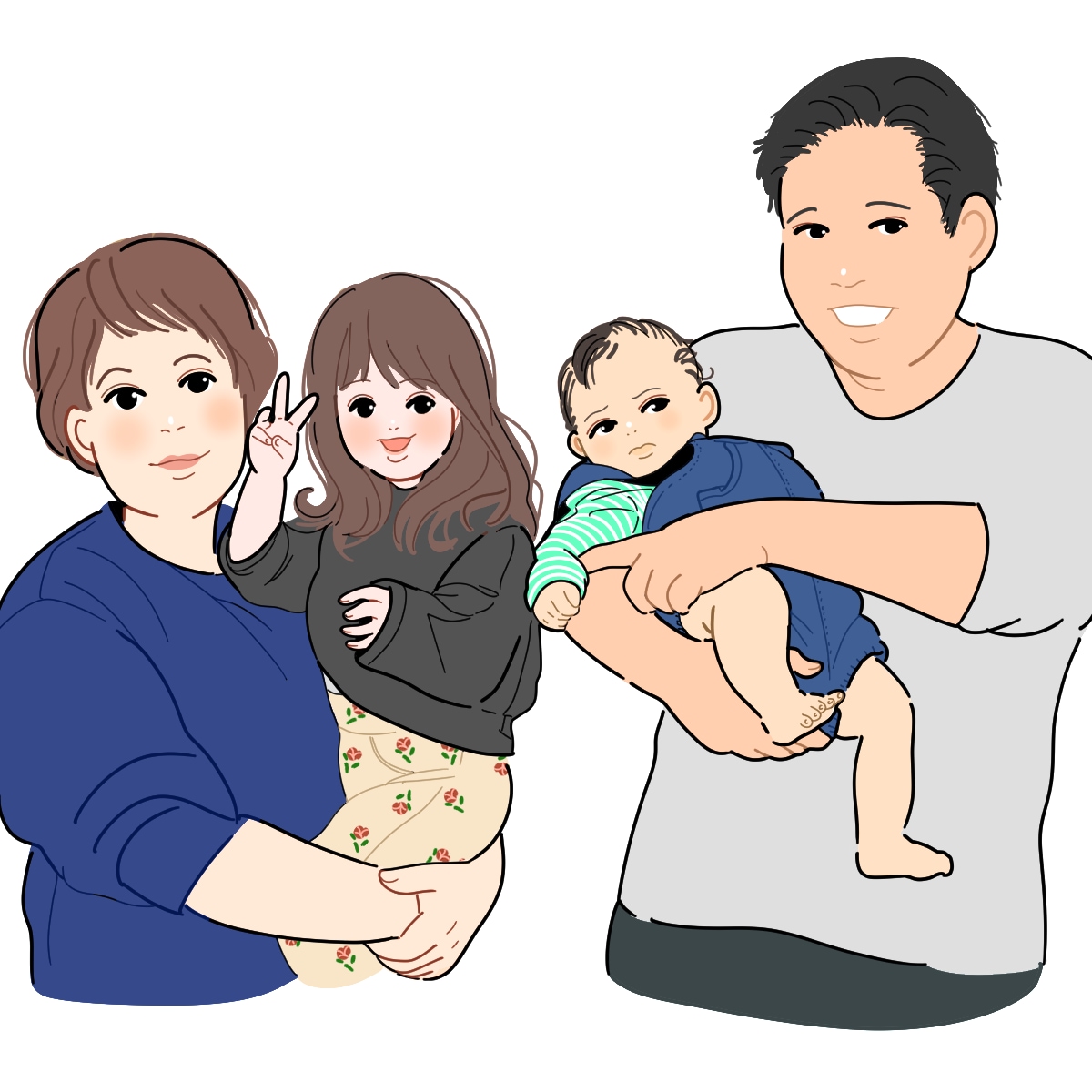 似顔絵かきます 記念日に最適♪素敵な思い出をイラストで残しませんか？ イメージ2