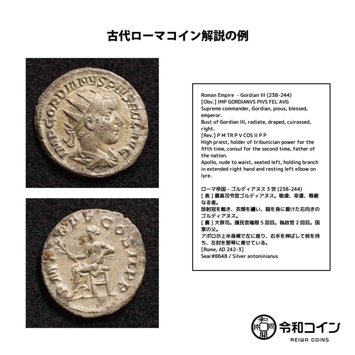 古代ローマ等のコインの分類・解説いたします 詳細が不明な古代コインを分類してみましょう！ イメージ1