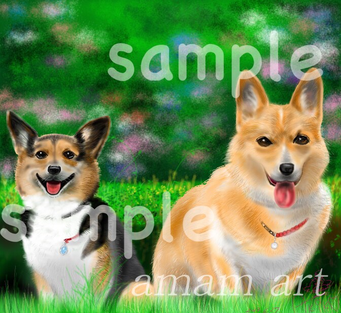 あなたの大切な家族を デジタル画 で作成致します 大切な思い出を残したい方、プレゼントにされたい方にオススメ！ イメージ4