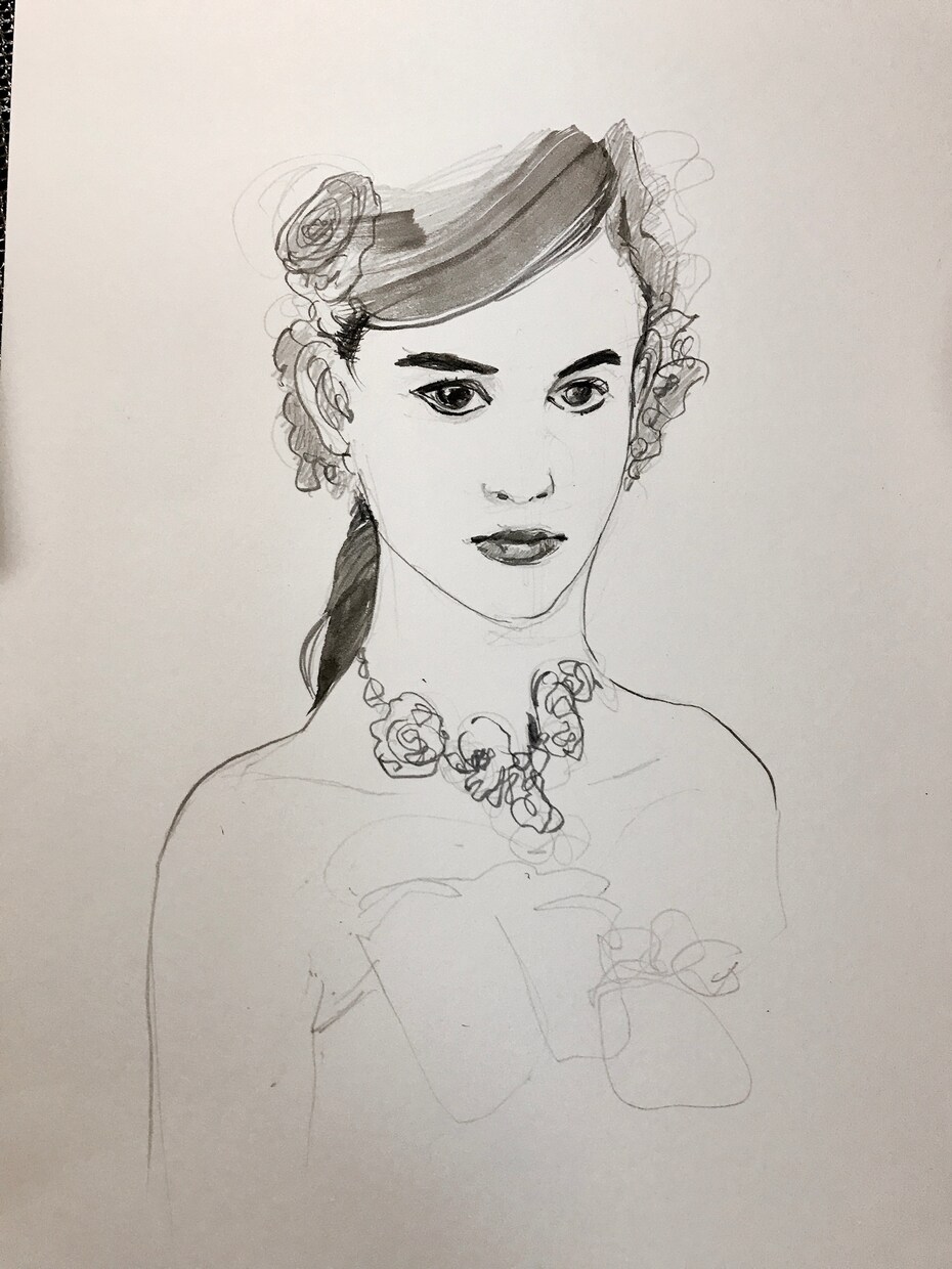 筆タッチのシンプルな似顔絵、アイコンを描きます 。スタイリッシュなセンスある、おしゃれイラストタッチで。 イメージ10