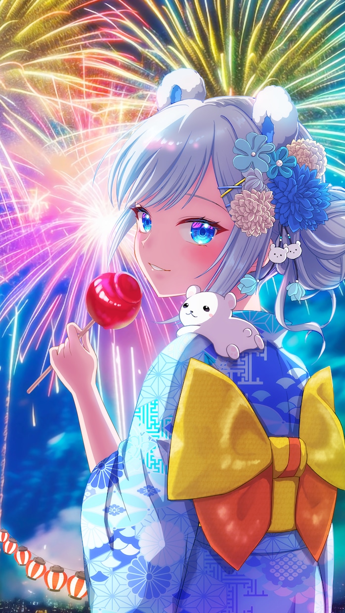 鮮やかでキャッチ―な一枚絵やアイコンを描きます 美少女系、メカ系が得意！業界11年の現役デザイナーが制作 イメージ2