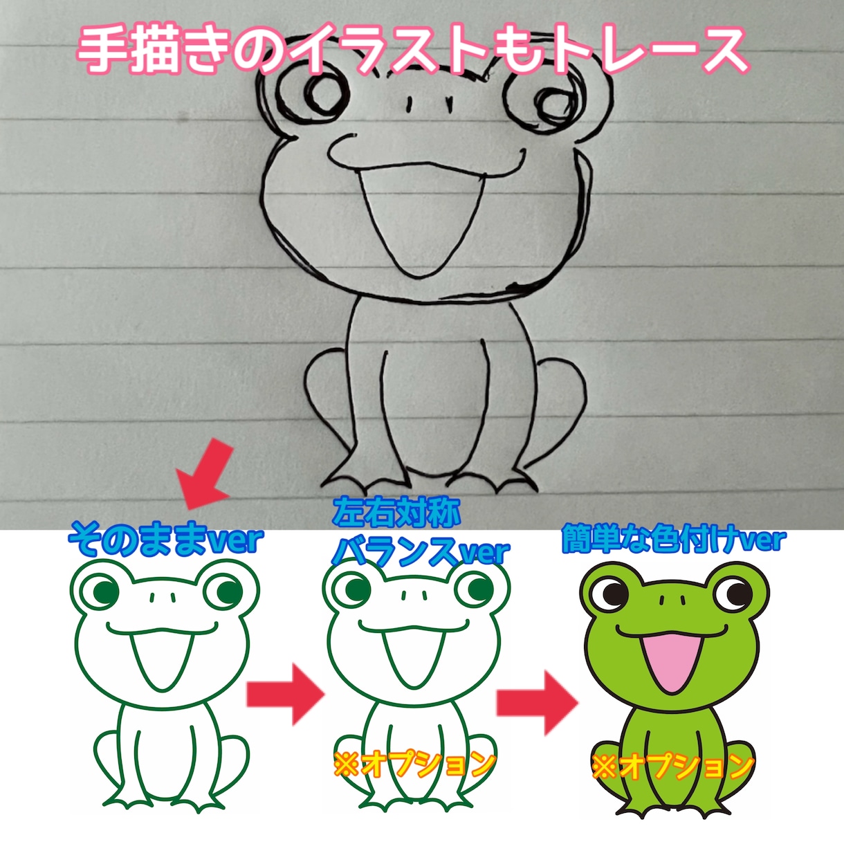 手描きロゴやイラストをトレース&データ化します 好きなロゴをいつでも使えるようにデータ化しましょう！ イメージ3