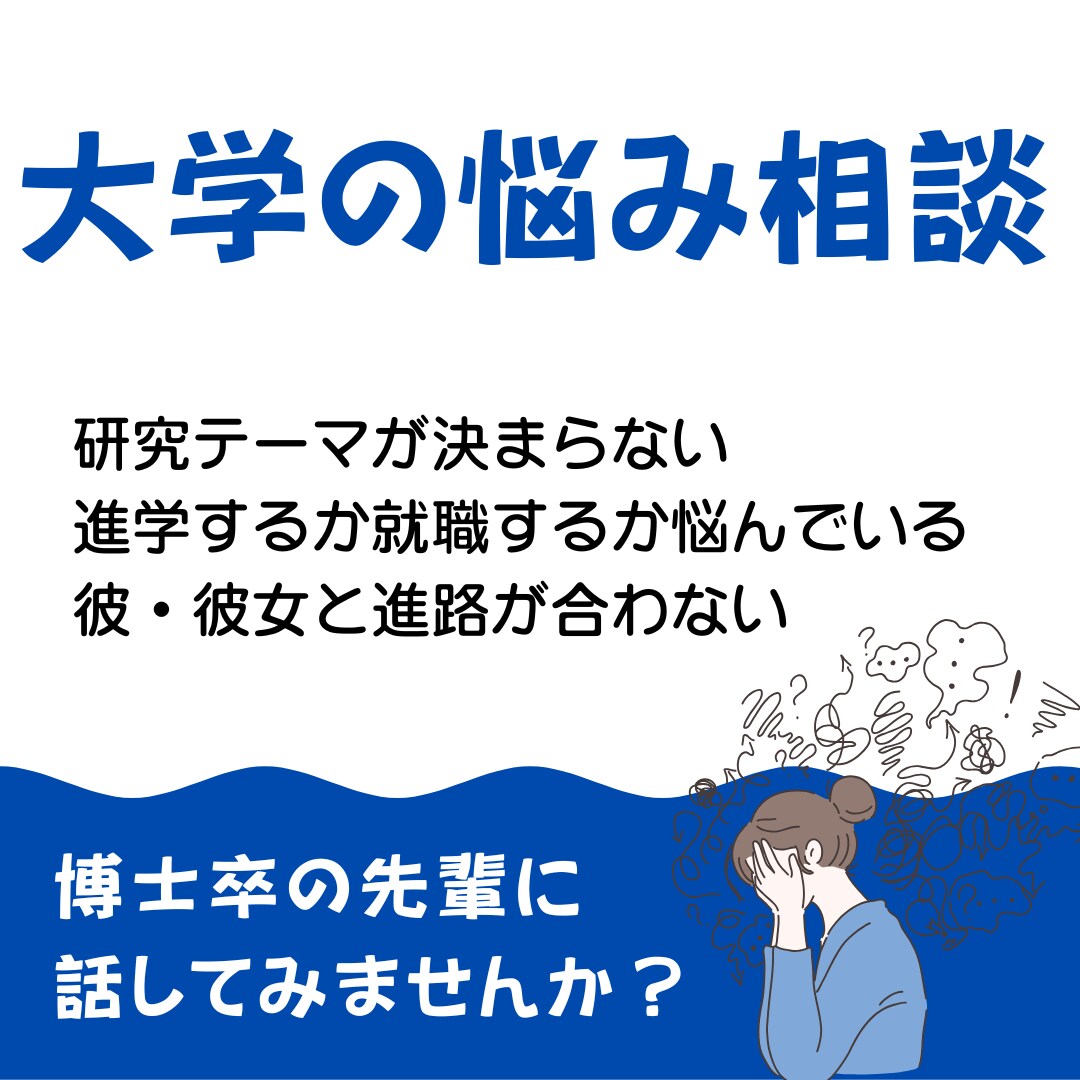 大学のお悩み聞きます アカハラの告発から、恋愛相談まで、お気軽にご相談ください イメージ1