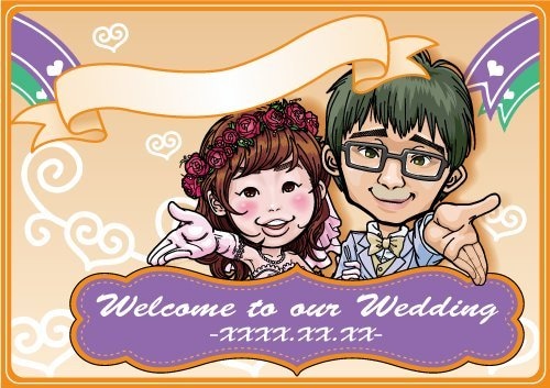 3日以内に可愛らしい似顔絵作成します お祝い、プレゼント、ウェディングボード、何用にでも…！ イメージ4