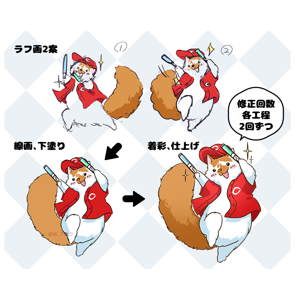 個性豊か！かわいいペットのイラスト描きます シンプルな配色でポップに仕上げます★ イメージ6