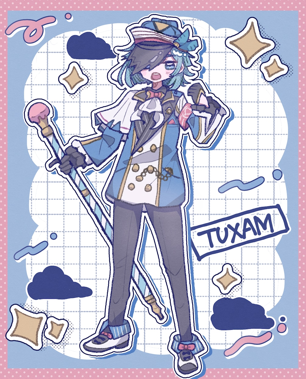 かわいい立ち絵イラストを低価格で描きます TRPG、創作、Vtuber等OK！キャラデザもします！ イメージ9