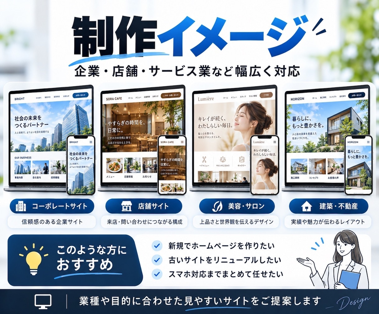 WordPressで本格HPを制作します 集客導線とスマホ対応まで一括で仕上げます イメージ3
