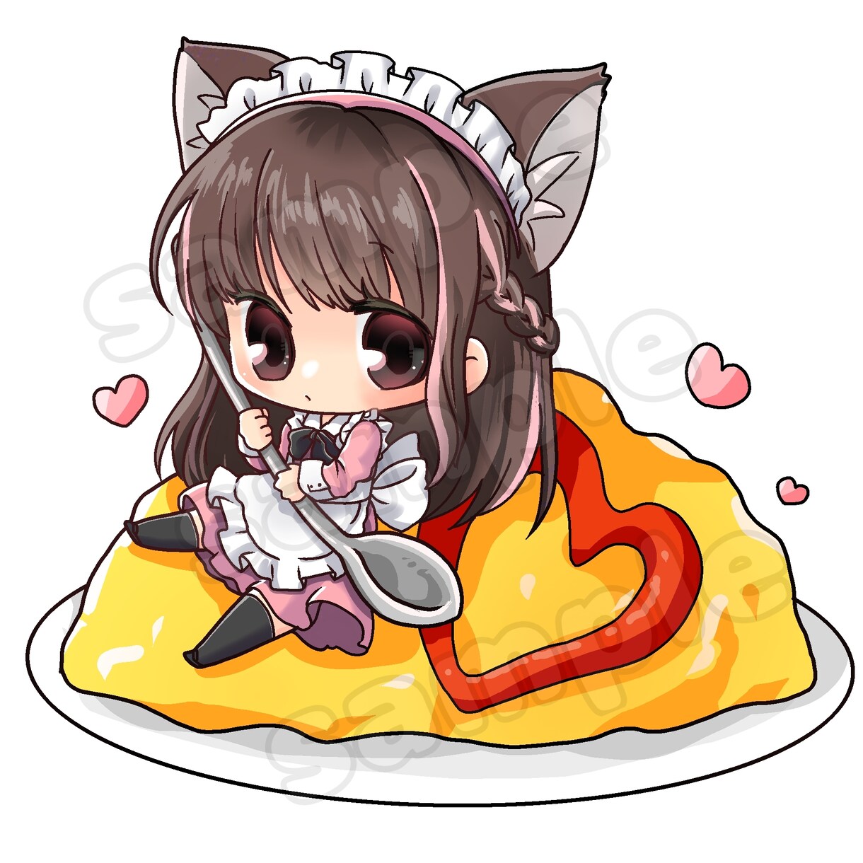 全身イラスト！かわいいデフォルメキャラ制作します プロのタッチで、萌えっと可愛いミニキャラを。 イメージ5