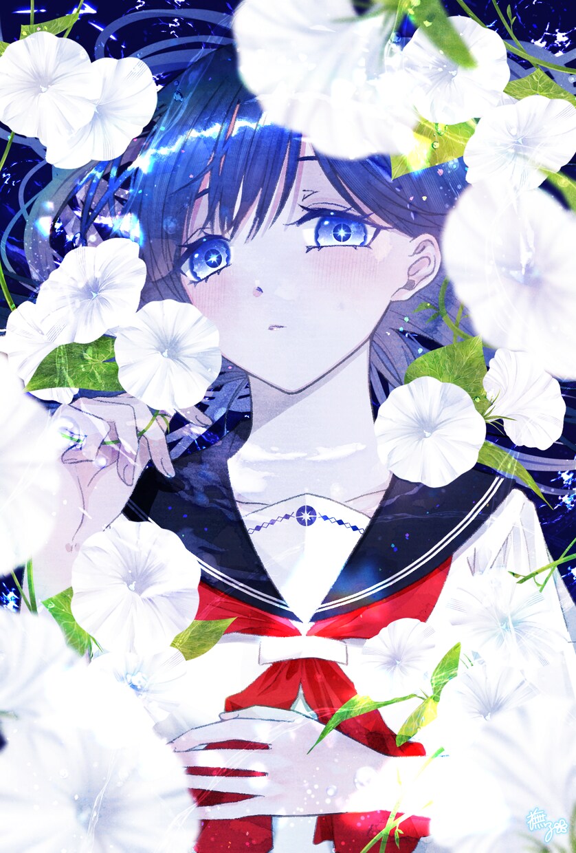 透明感抜群な儚げイラスト描きます 配信用サムネイルやSNSアイコンTRPG立ち絵MVイラスト等 イメージ3