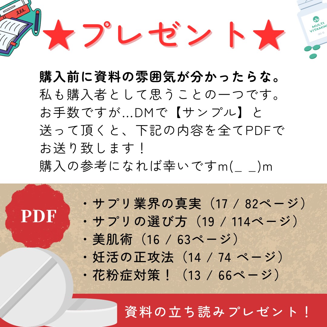 サプリメント業界の裏側、健康食品の正体を暴きます 気休め？効かない？サプリと上手に付き合う為の情報満載！ イメージ7