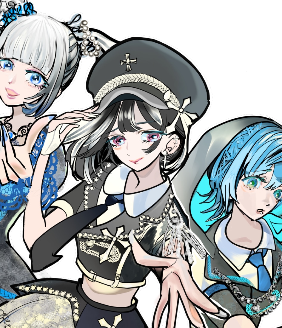 アイドル生誕Tシャツイラスト作成します 似顔絵感なイラストでメロい立ち絵イラストを作成 イメージ3