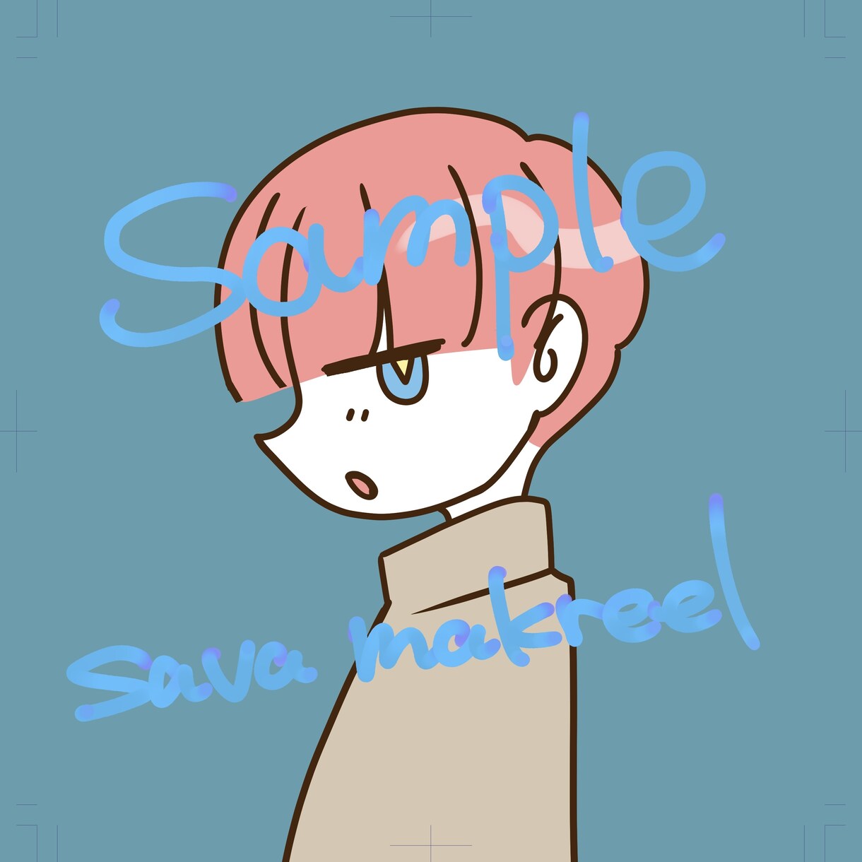 デフォルメしたイラスト描きます ラインアート風のデフォルメした似顔絵やイラスト描きます イメージ1