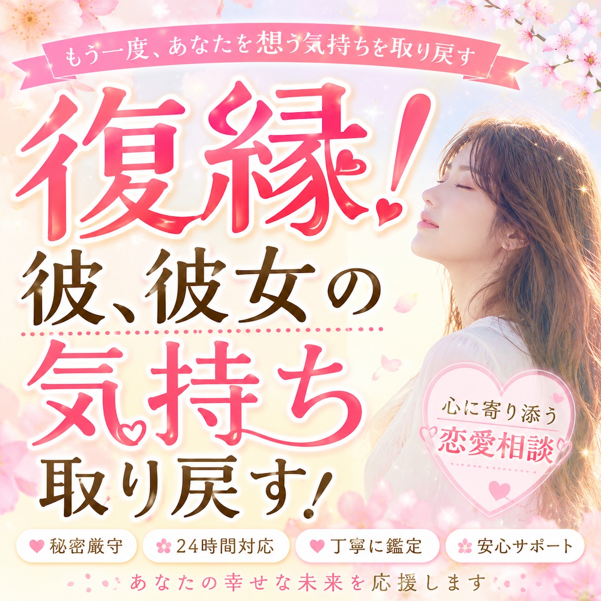復縁★彼、彼女の心を取り戻す方法教えます 離れてしまった心を分析し最善の方法を考えます。 イメージ1