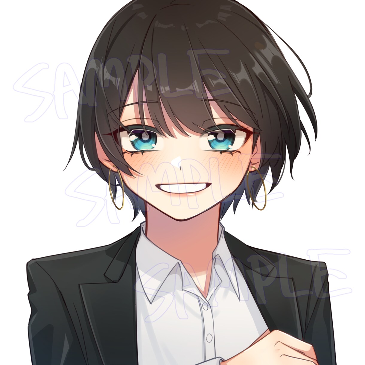 アイコン、サムネなどに！かわいいイラスト描きます アイコン、ヘッダー、歌ってみたに自分だけのイラストをどうぞ！ イメージ6