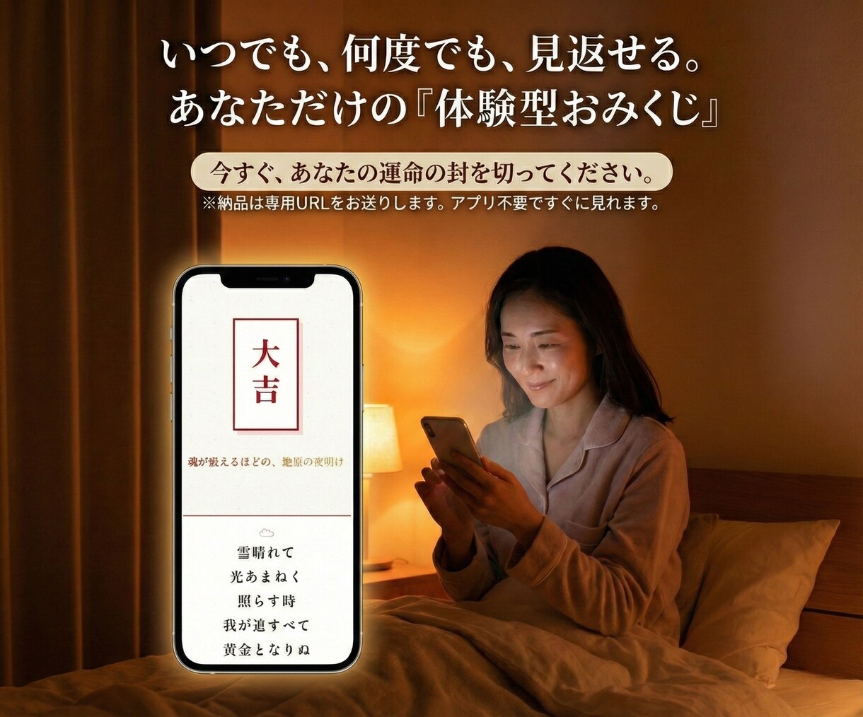 体験型おみくじ│全20項目でお届けします ​封を切る、光が舞う。ただのテキストではない究極のおみくじ。 イメージ4