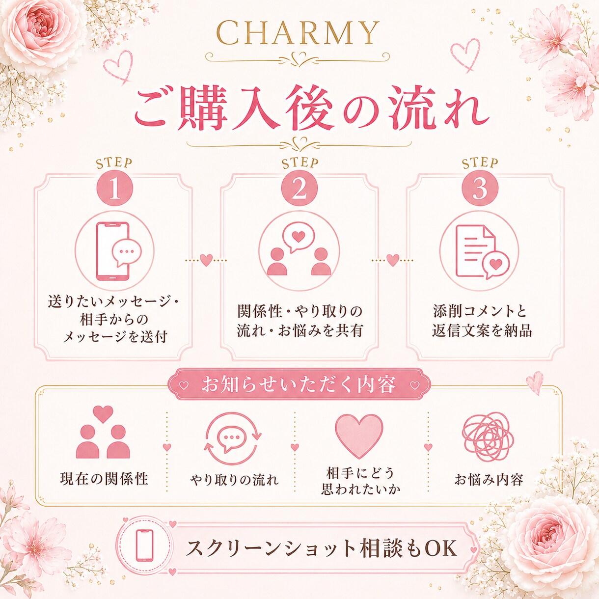 好きな人のLINE返信・交際中メッセージ添削します 返し方に迷う方へ。仲人が“好印象につながる言葉”に整えます イメージ4