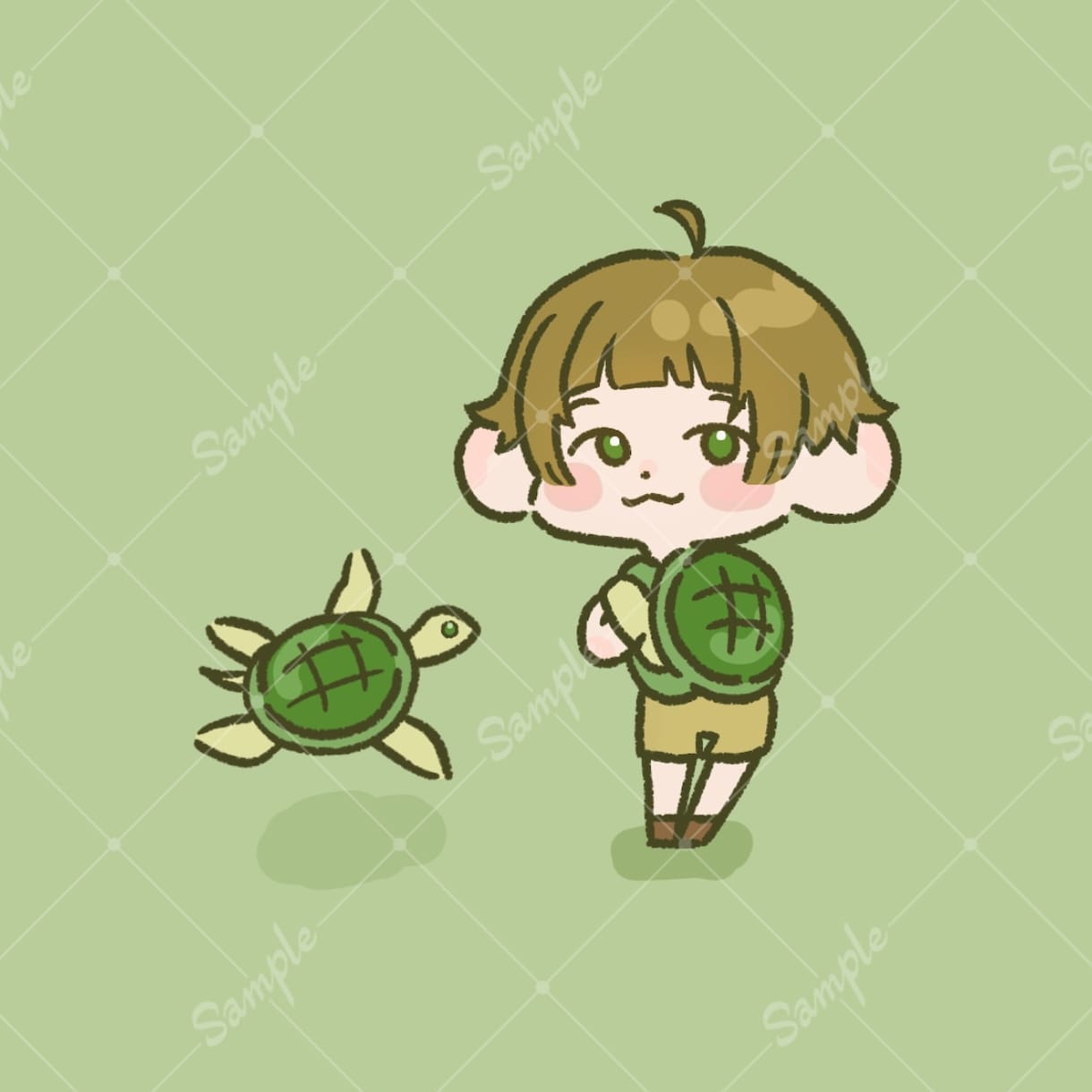 小物とセットで！かわいい♡ゆるふわアイコン描きます あなたのチャームポイントとなる小物とセットで魅力的に!! イメージ5